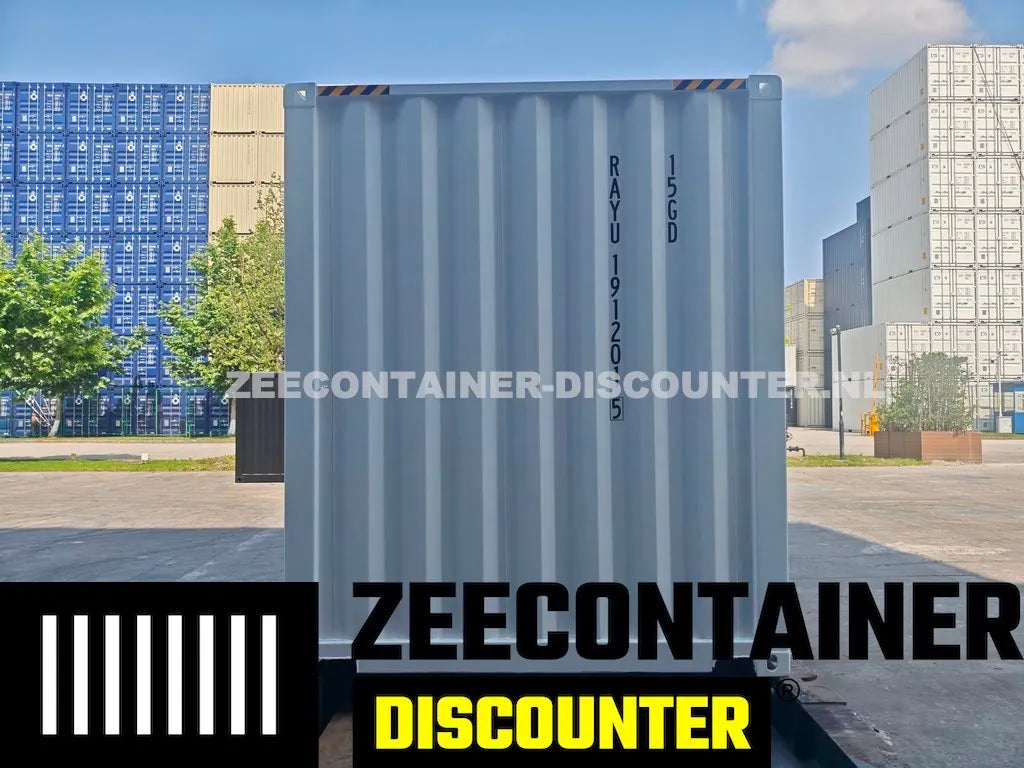 10ft High-Cube Open Side Zeecontainer – RAL 9010 Zuiver wit – Nieuw (CSC) Zeecontainer Discounter