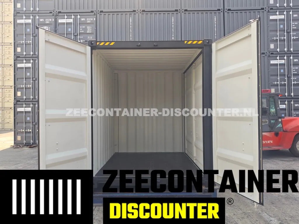 10ft High-Cube Open Side – Zeecontainer RAL 9005 – Nieuw (CSC) Zeecontainer Discounter