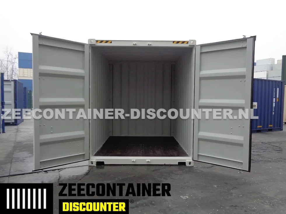 10ft High-Cube Zeecontainer – RAL 9010 Zuiver wit – Nieuw (CSC) Zeecontainer Discounter