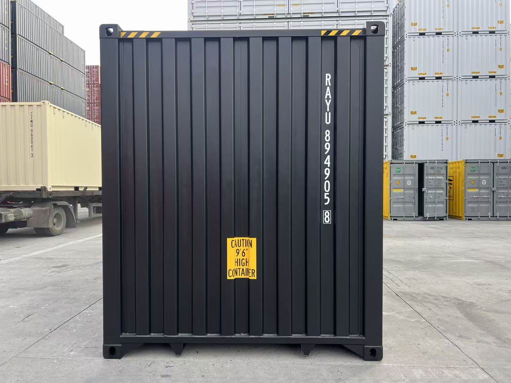 40ft High-Cube met 4 Zijdeuren – Zeecontainer RAL 9005 – Nieuw (CSC) Zeecontainer Discounter