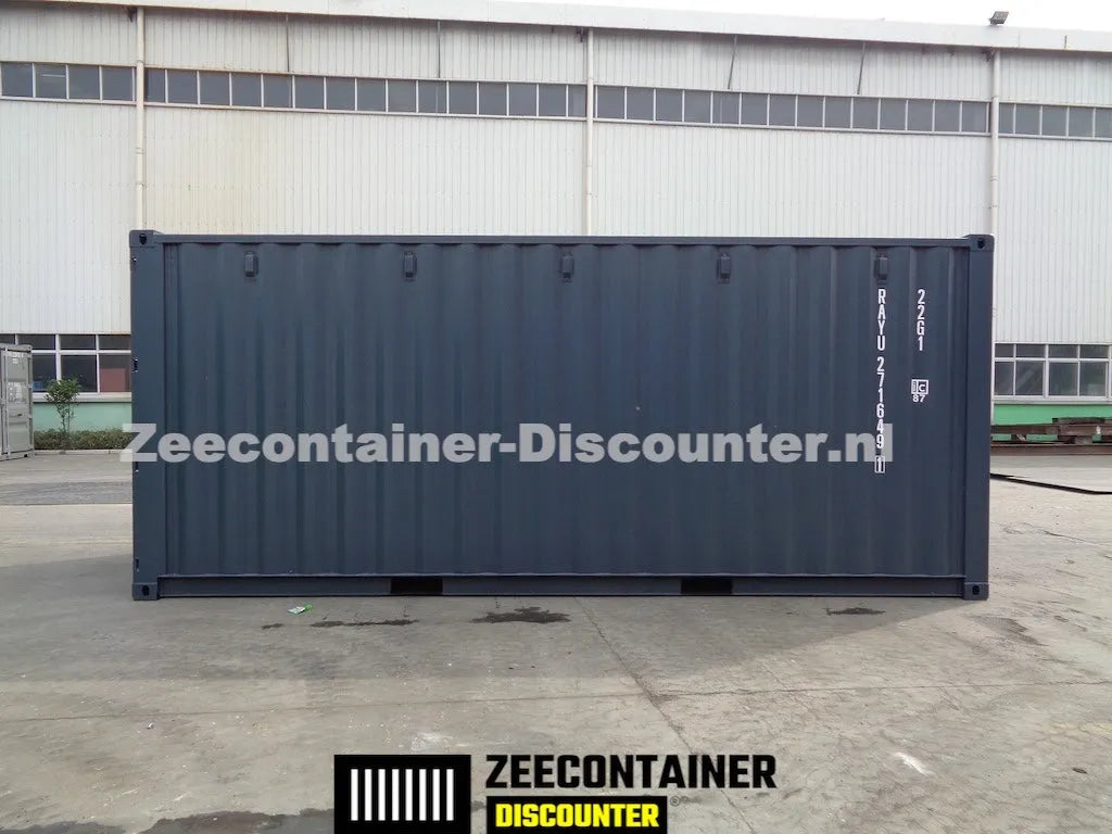 20ft Zeecontainer (Dry Van) – RAL 7016 Antracietgrijs – Nieuw Zeecontainer Discounter