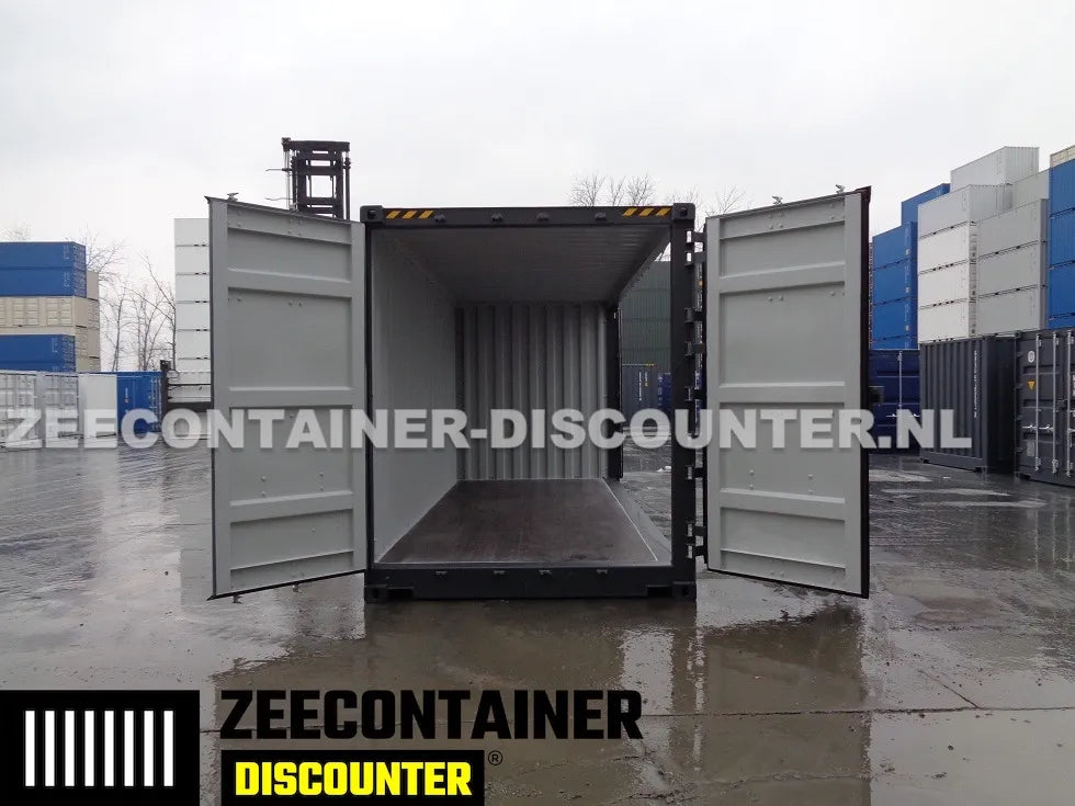 20ft High-Cube Open-Side (HC-FSA) – Zeecontainer RAL 7016 – Nieuw (CSC) Zeecontainer Discounter