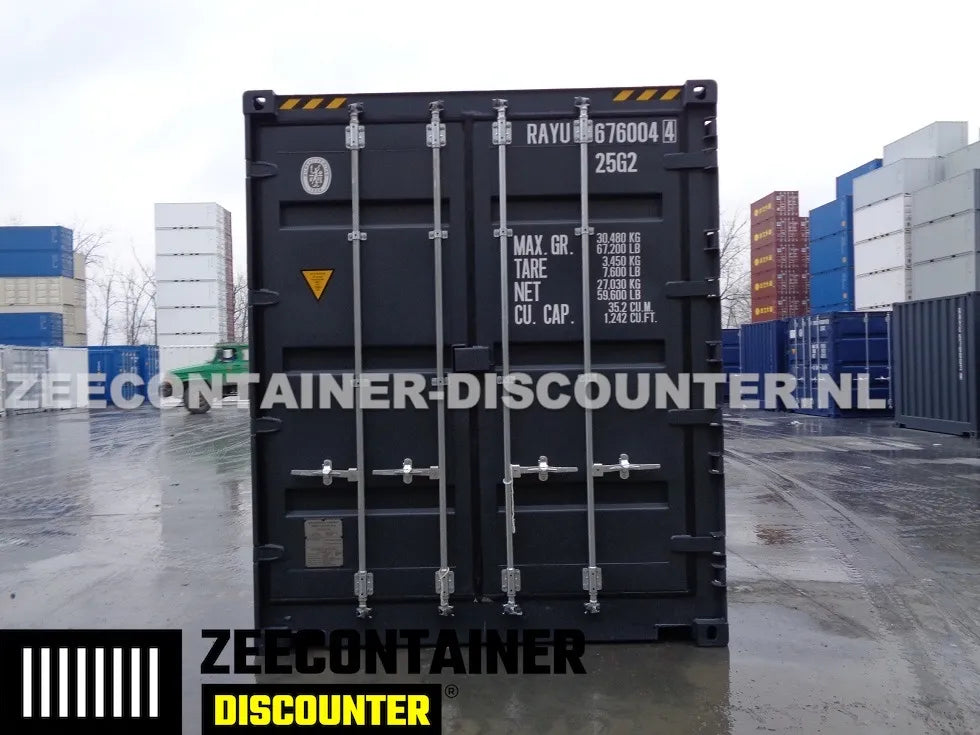 20ft High-Cube Open-Side (HC-FSA) – Zeecontainer RAL 7016 – Nieuw (CSC) Zeecontainer Discounter