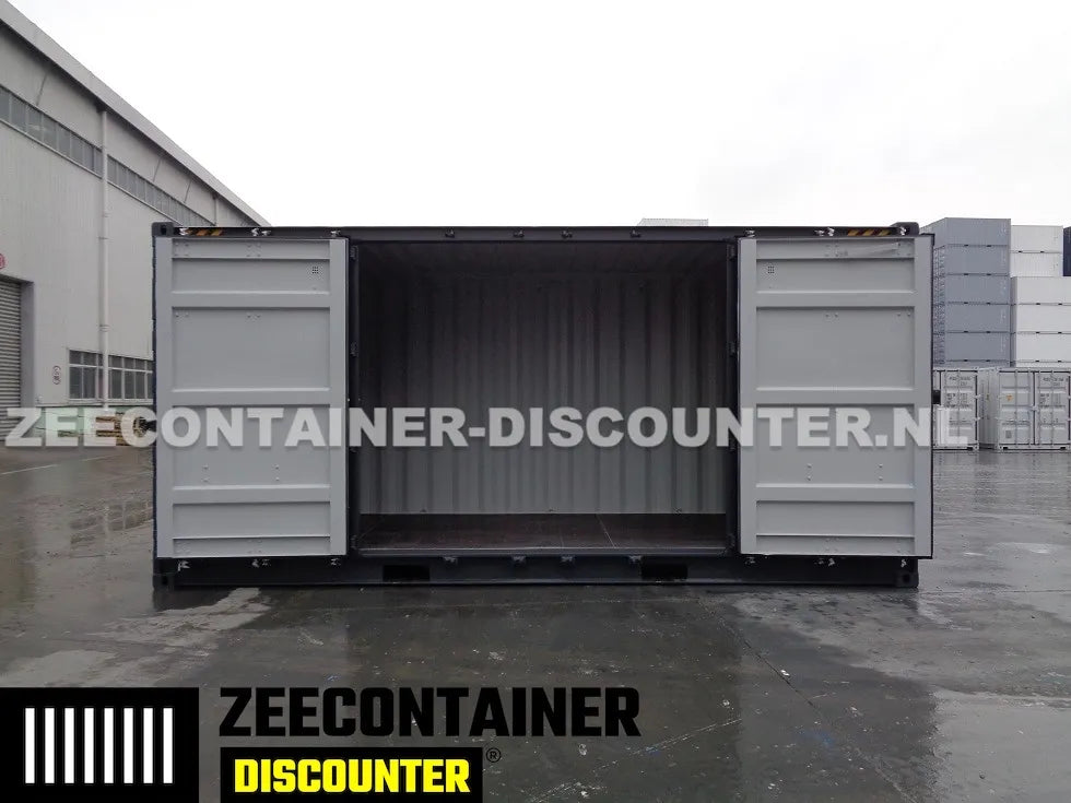 20ft High-Cube Open-Side (HC-FSA) – Zeecontainer RAL 7016 – Nieuw (CSC) Zeecontainer Discounter