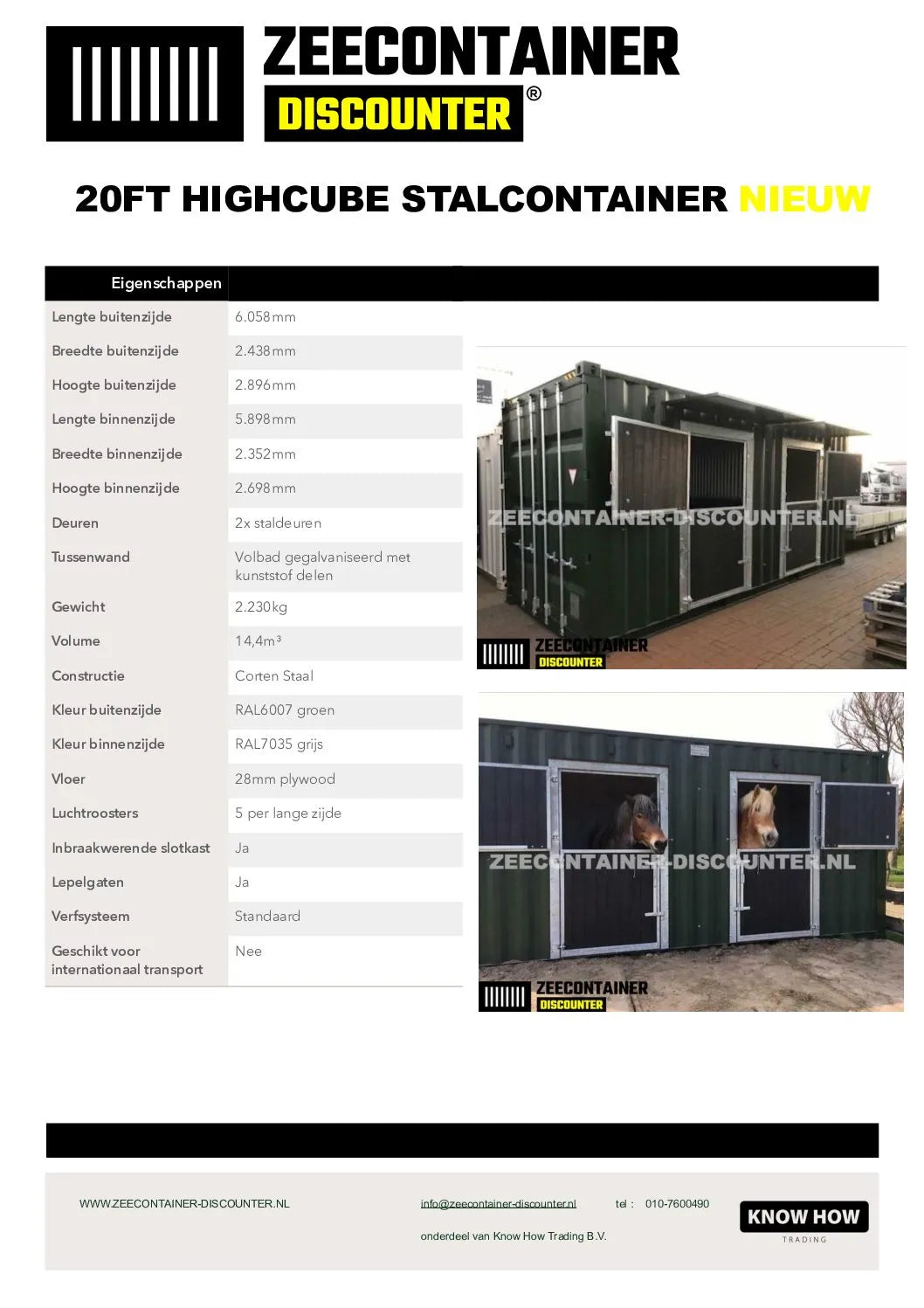 20ft Stalcontainer: Standaard of High-Cube? – Maatwerk Zeecontainer Discounter