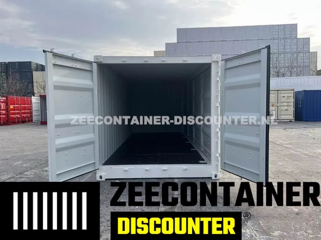 20ft Low-Cube Open-Side Zeecontainer (LC-FSA) – RAL 5010 Blauw – Nieuw (CSC) - Zeecontainer Discounter