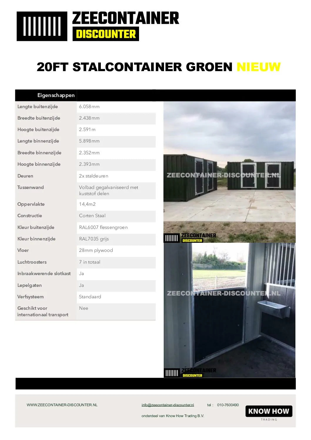 20ft Stalcontainer: Standaard of High-Cube? – Maatwerk Zeecontainer Discounter