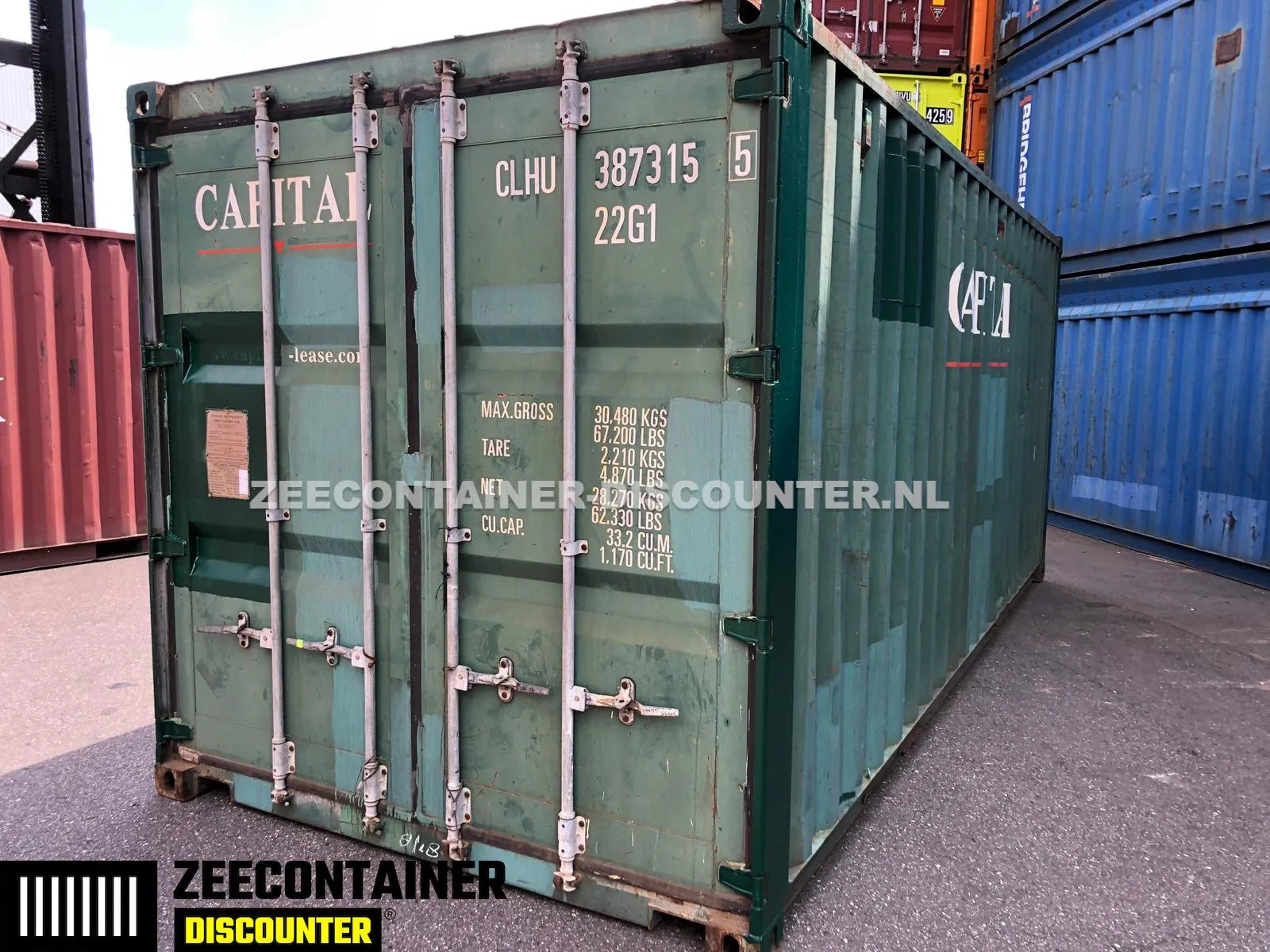 20ft Gebruikte Zeecontainer (dry-van) – Kwaliteit A (CSC) - Zeecontainer Discounter