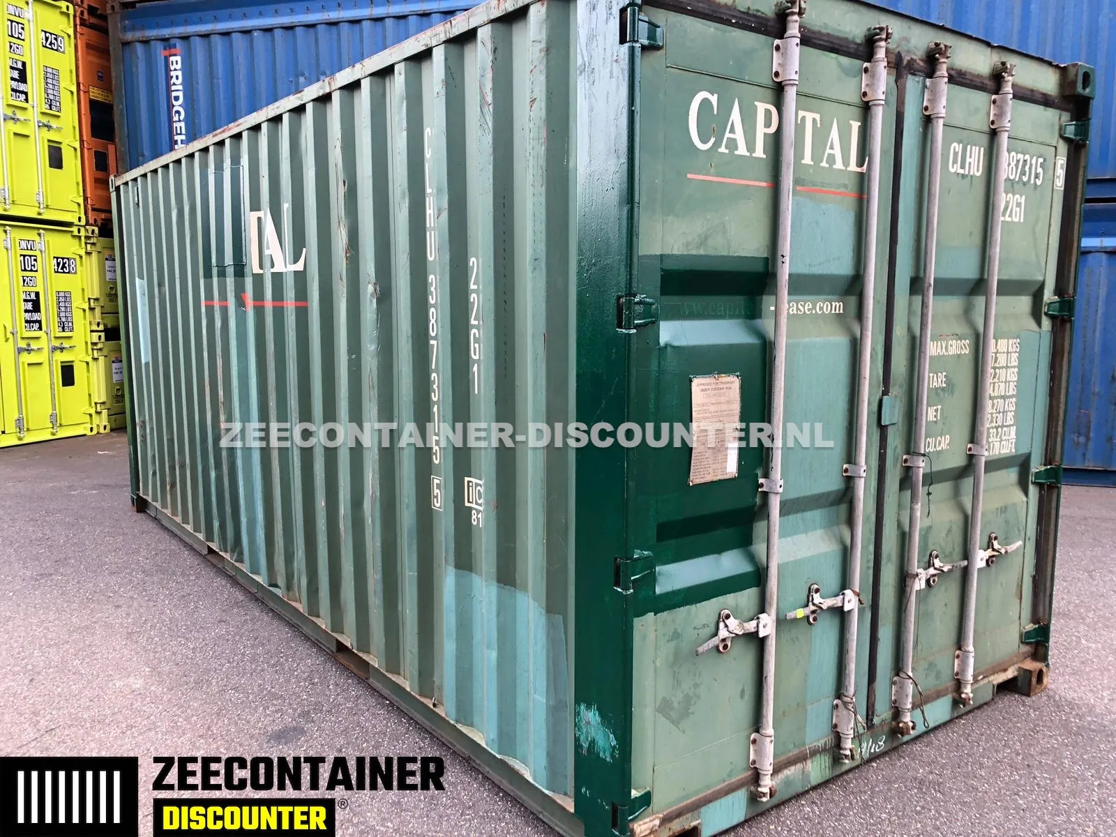 20ft Gebruikte Zeecontainer (dry-van) – Kwaliteit A (CSC) - Zeecontainer Discounter