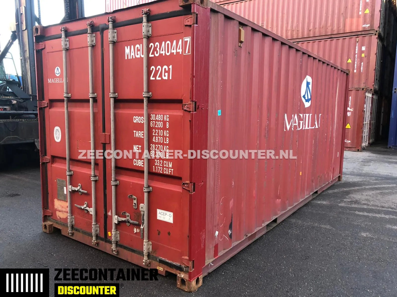 20ft Gebruikte Zeecontainer (dry-van) – Kwaliteit A (CSC) - Zeecontainer Discounter