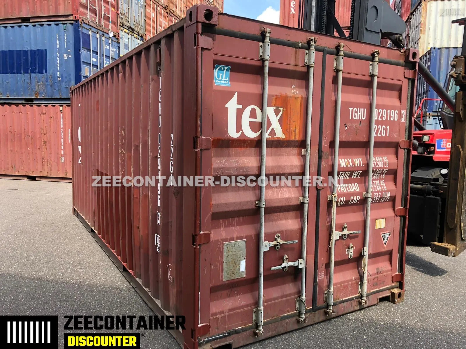 20ft Gebruikte Zeecontainer (dry-van) – Kwaliteit A (CSC) - Zeecontainer Discounter