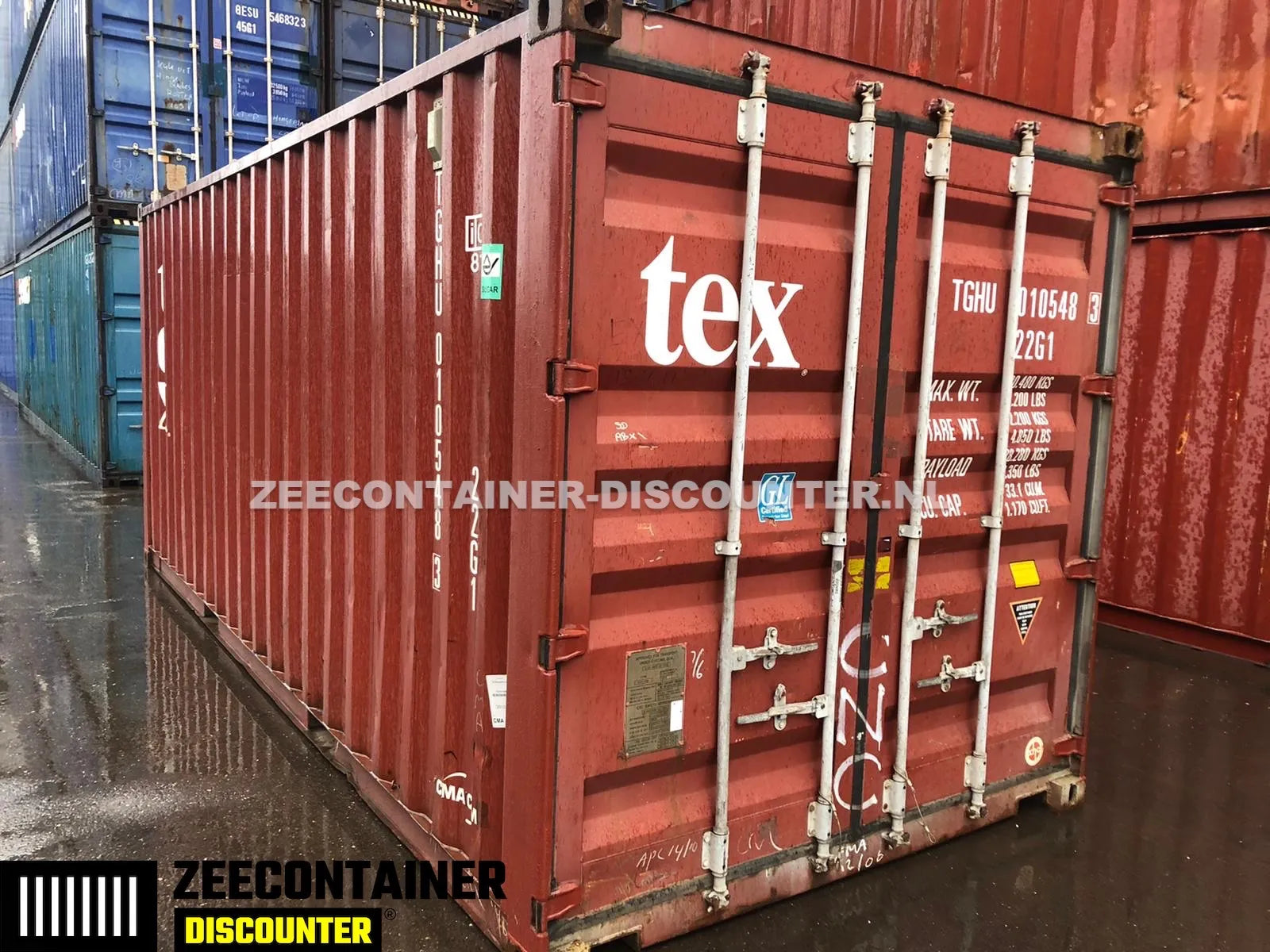 20ft Gebruikte Zeecontainer (dry-van) – Kwaliteit A (CSC) - Zeecontainer Discounter