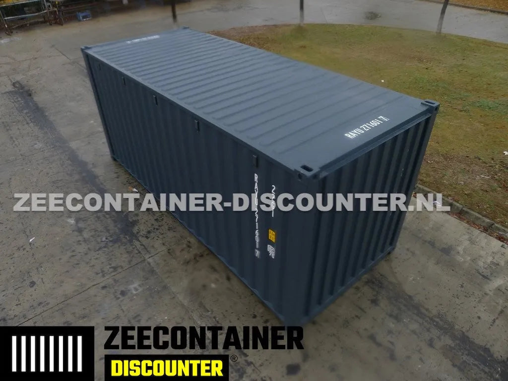 20ft Zeecontainer (Dry Van) – RAL 7016 Antracietgrijs – Nieuw Zeecontainer Discounter
