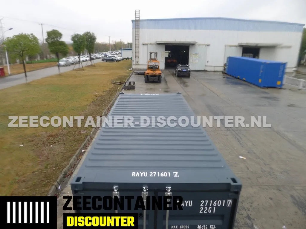 20ft Zeecontainer (Dry Van) – RAL 7016 Antracietgrijs – Nieuw Zeecontainer Discounter