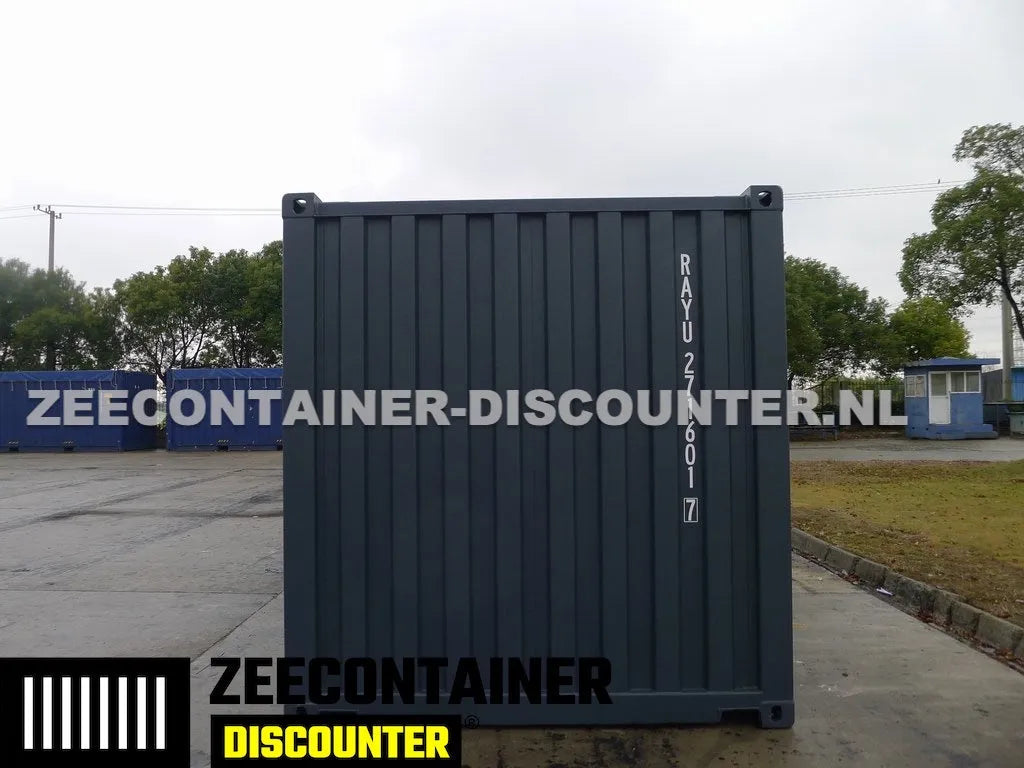 20ft Zeecontainer (Dry Van) – RAL 7016 Antracietgrijs – Nieuw Zeecontainer Discounter