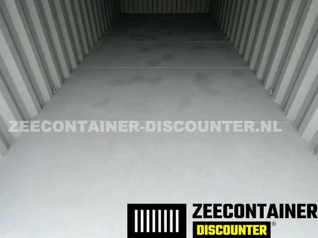 20ft Stalen Vloer Zeecontainer – RAL 7016 Antracietgrijs – Nieuw (CSC) - Zeecontainer Discounter