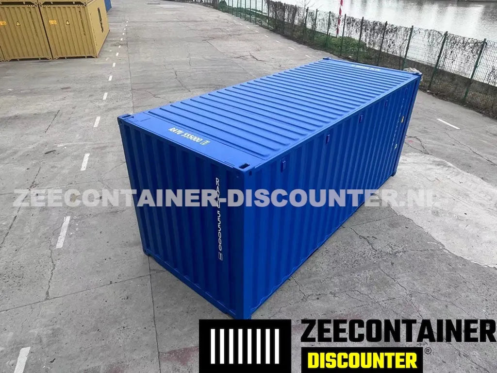 20ft Stalen Vloer Zeecontainer – RAL 7016 Antracietgrijs – Nieuw (CSC) - Zeecontainer Discounter