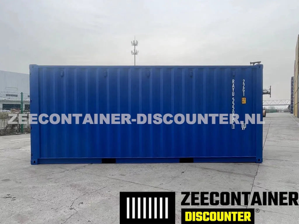 20ft Stalen Vloer Zeecontainer – RAL 7016 Antracietgrijs – Nieuw (CSC) - Zeecontainer Discounter