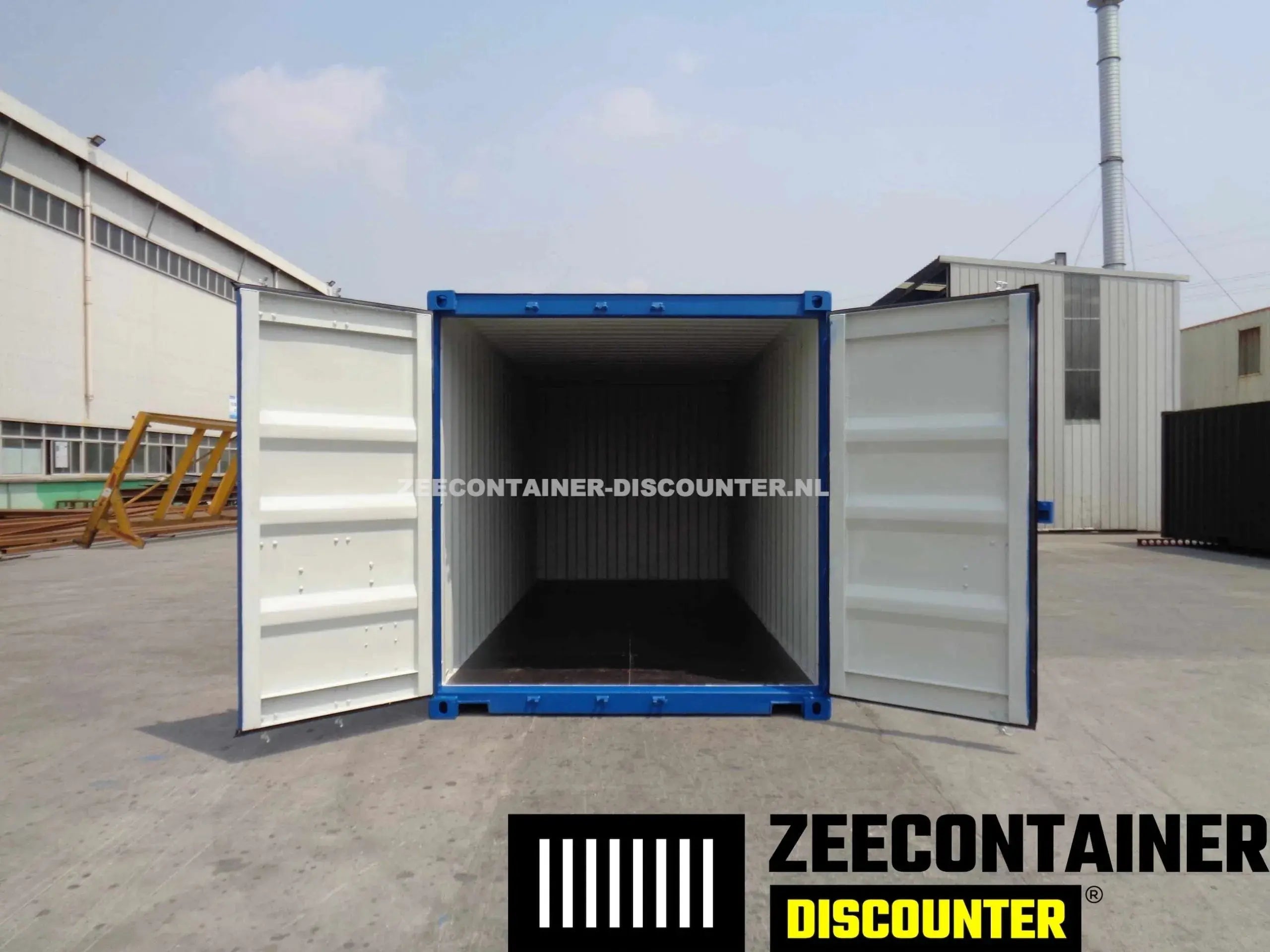 20ft Zeecontainer (Dry Van) – RAL 5010 Blauw – Nieuw Zeecontainer Discounter