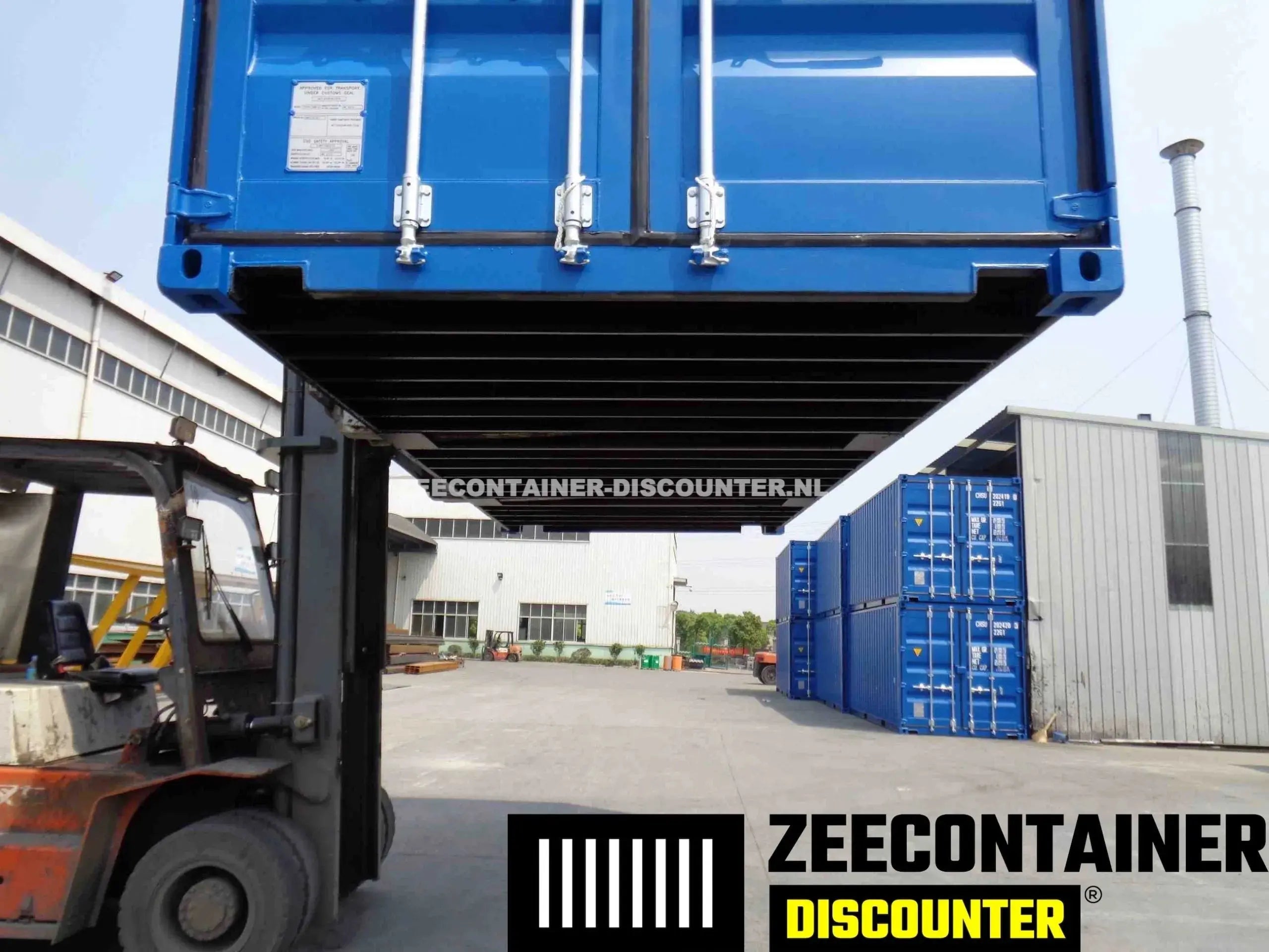 20ft Zeecontainer (Dry Van) – RAL 5010 Blauw – Nieuw Zeecontainer Discounter