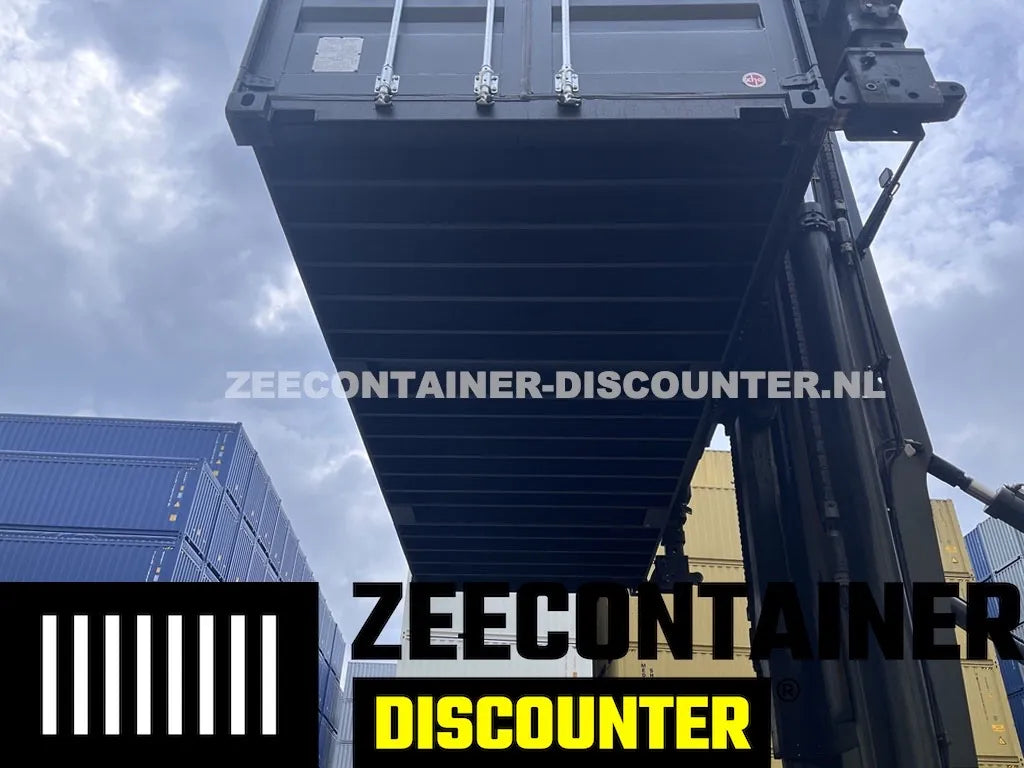 20ft Zeecontainer (Dry Van) – RAL 9005 Gitzwart – Nieuw (CSC) Zeecontainer Discounter