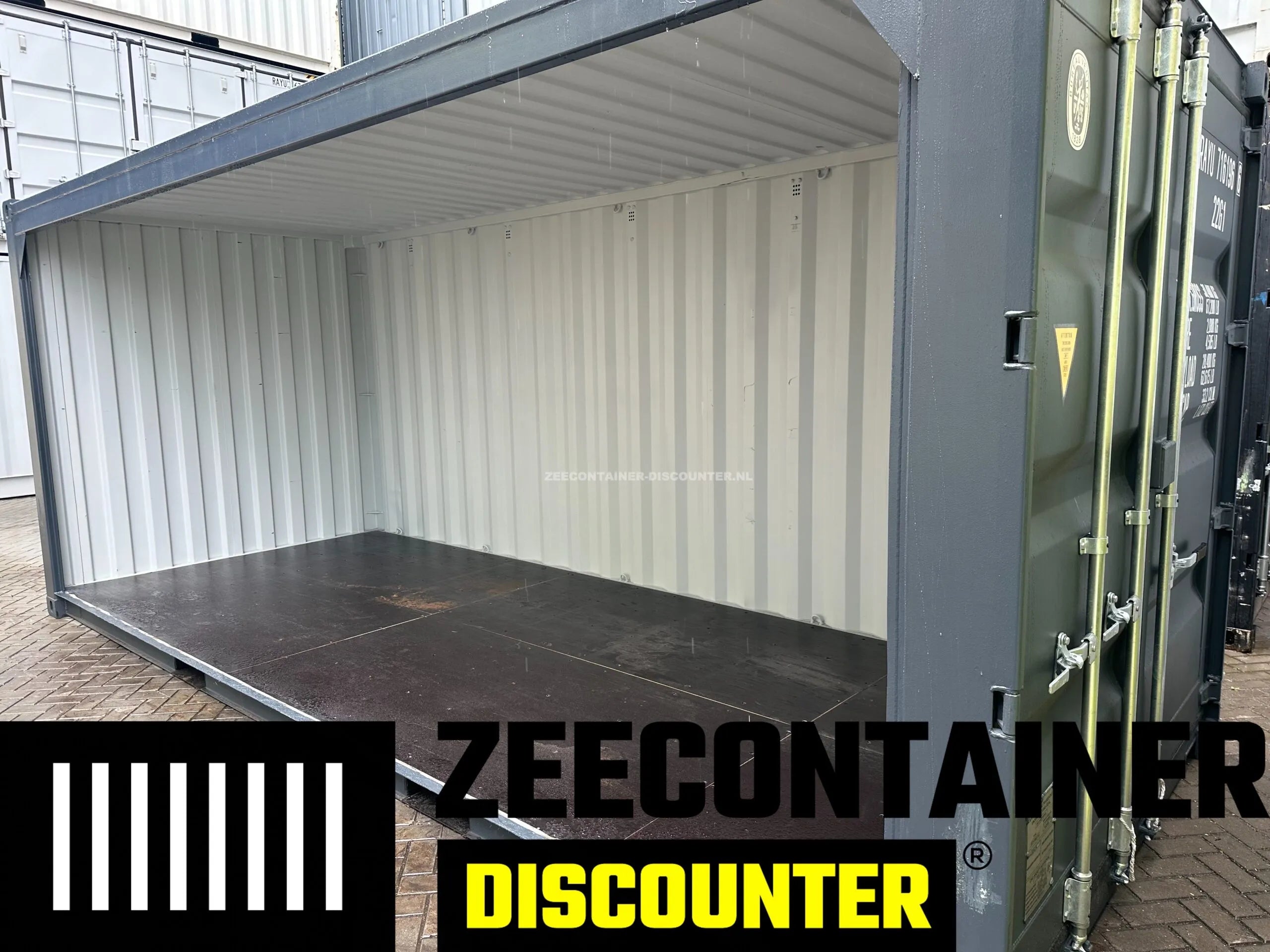 20ft Zeecontainer met 1 Open Zijwand – Maatwerk Container Zeecontainer Discounter