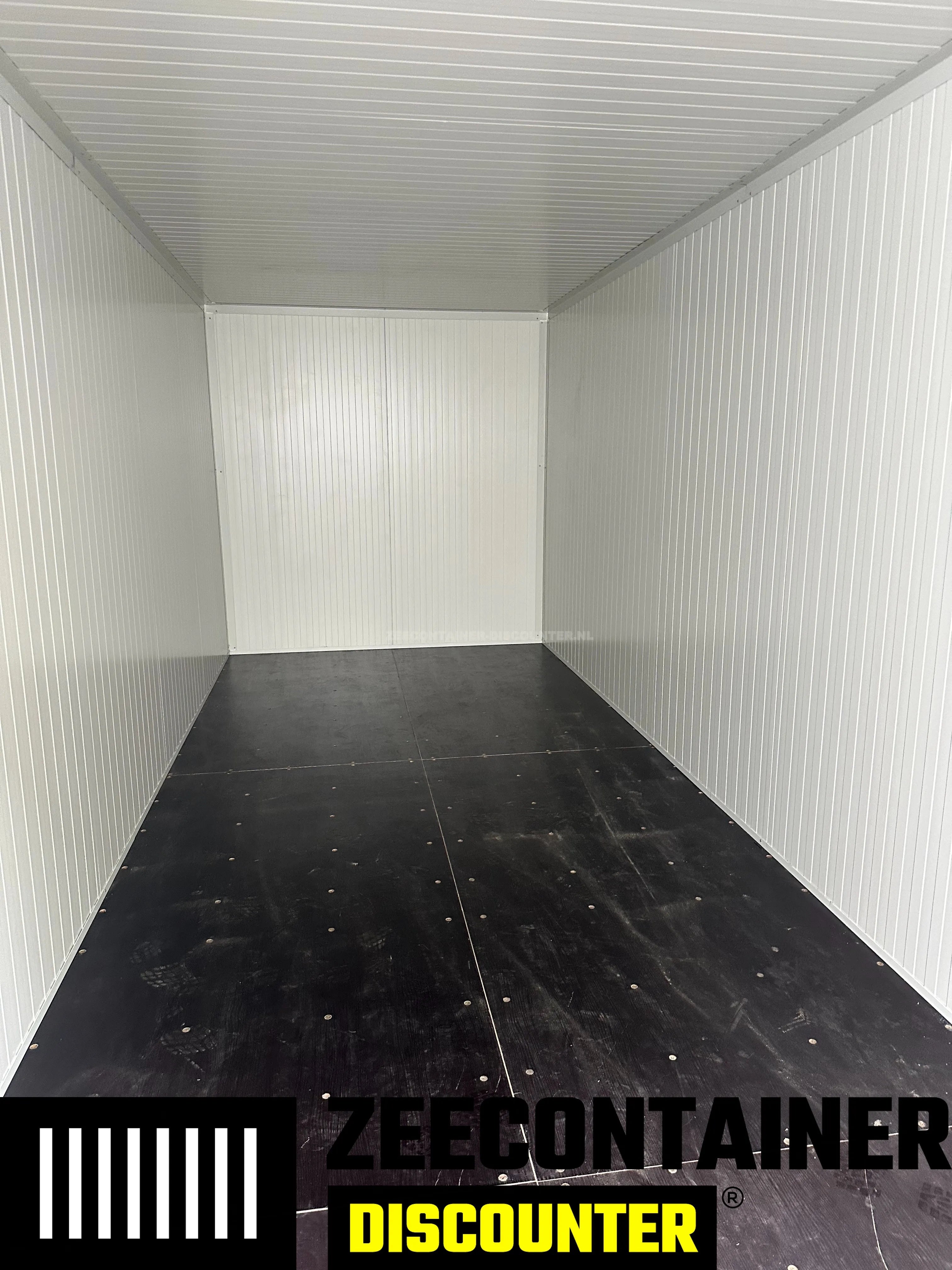 20ft Geïsoleerde Zeecontainer – RAL 9010 Wit – Nieuw (CSC) – Maatwerk Zeecontainer Discounter