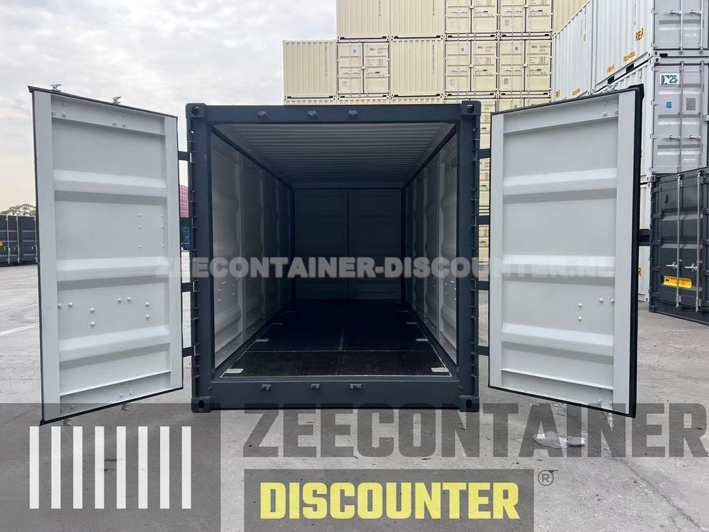 20ft All-Side-Open (ASO) – Zeecontainer RAL 7016 – Nieuw (CSC) Zeecontainer Discounter