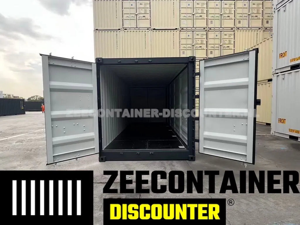 20ft Dubbeldeurs Open-Side (HC-FSA) – Zeecontainer RAL 7016 – Nieuw (CSC) Zeecontainer Discounter