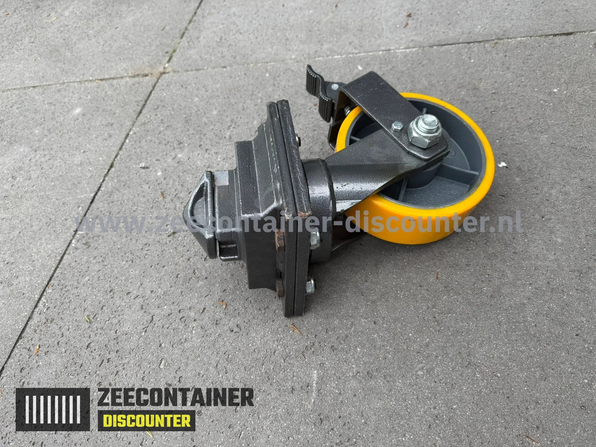 Containerwiel met ISO Snelkoppeling – 3T Zeecontainer Discounter