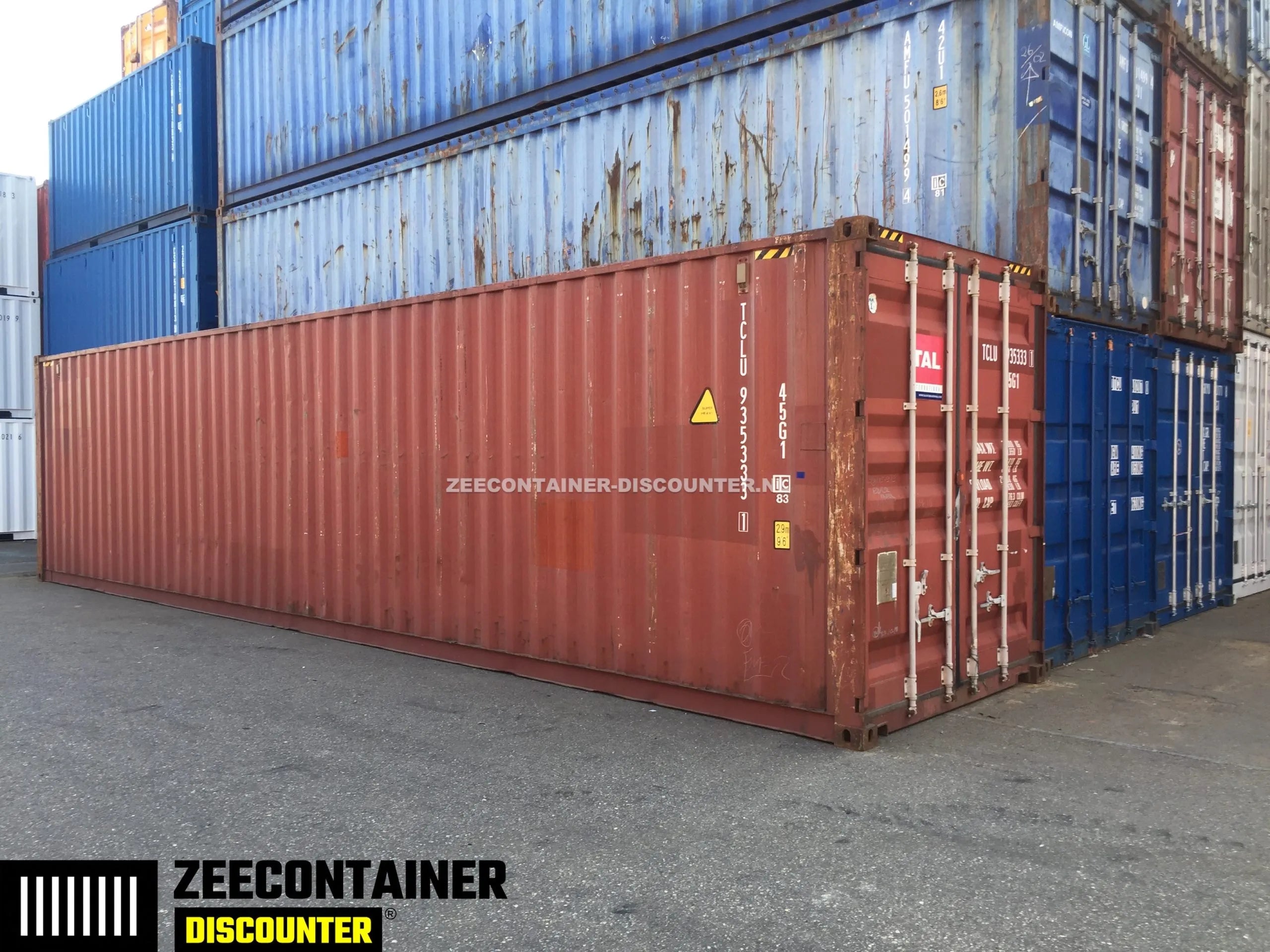 40ft High-Cube Zeecontainer Gebruikt – Kwaliteit A (CSC) Zeecontainer Discounter