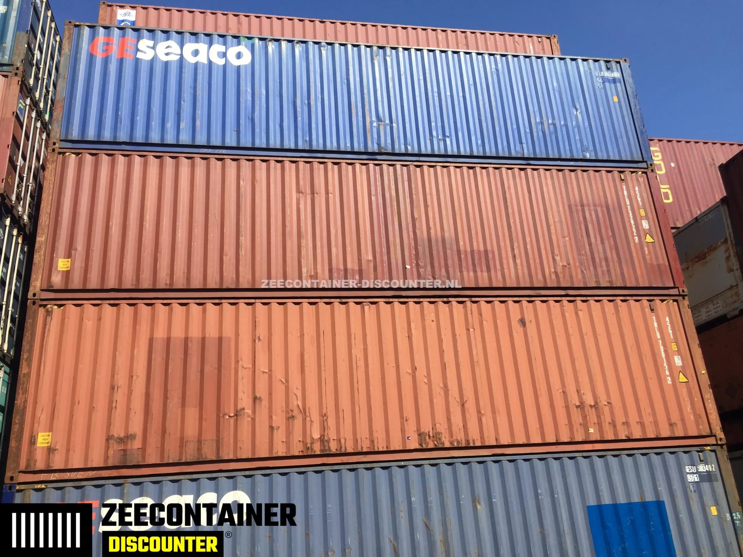 40ft High-Cube Zeecontainer Gebruikt – Kwaliteit A (CSC) Zeecontainer Discounter