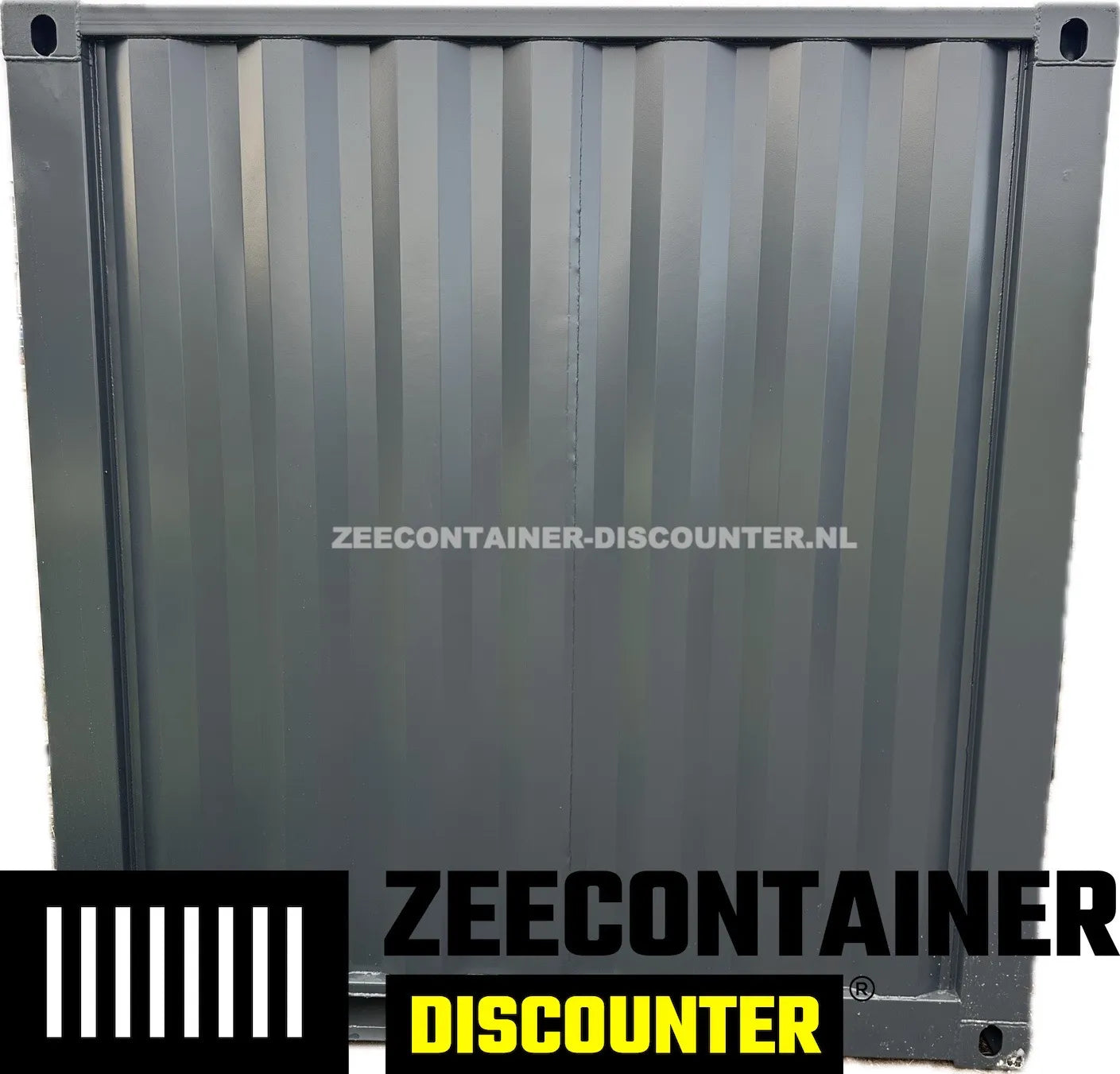 4ft opslagcontainer 1530kg Draagvermogen – RAL 7016 Antracietgrijs – Nieuw - Zeecontainer Discounter