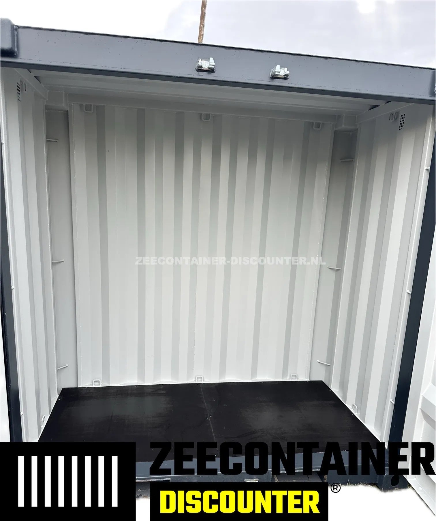 4ft opslagcontainer 1530kg Draagvermogen – RAL 7016 Antracietgrijs – Nieuw - Zeecontainer Discounter