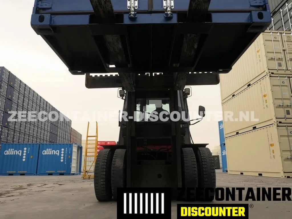 4ft opslagcontainer 2330kg Draagvermogen – RAL 5010 Blauw – Nieuw Zeecontainer Discounter