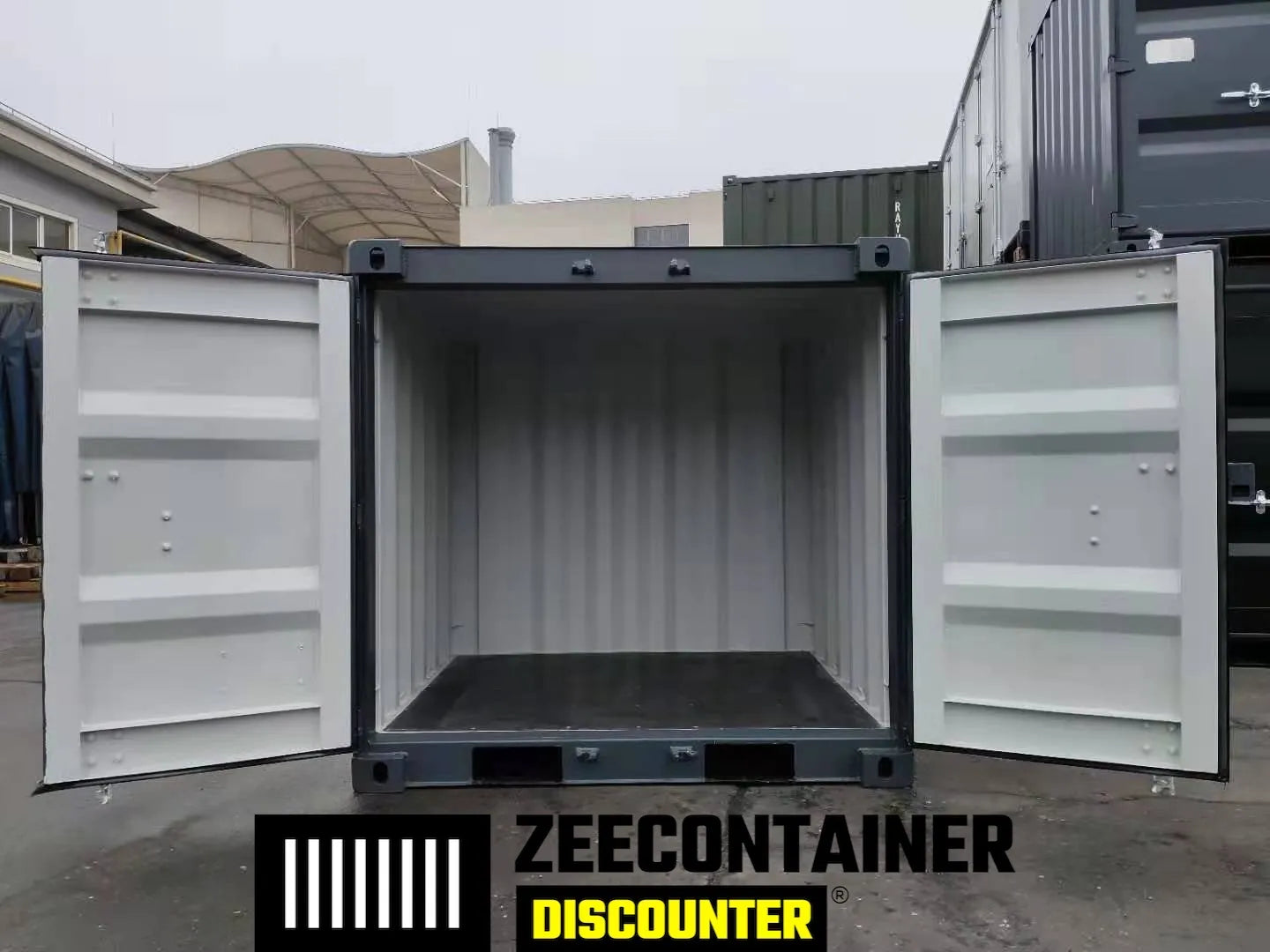 6ft Opslagcontainer in Cortenstaal – RAL 6007 Groen – Nieuw - Zeecontainer Discounter
