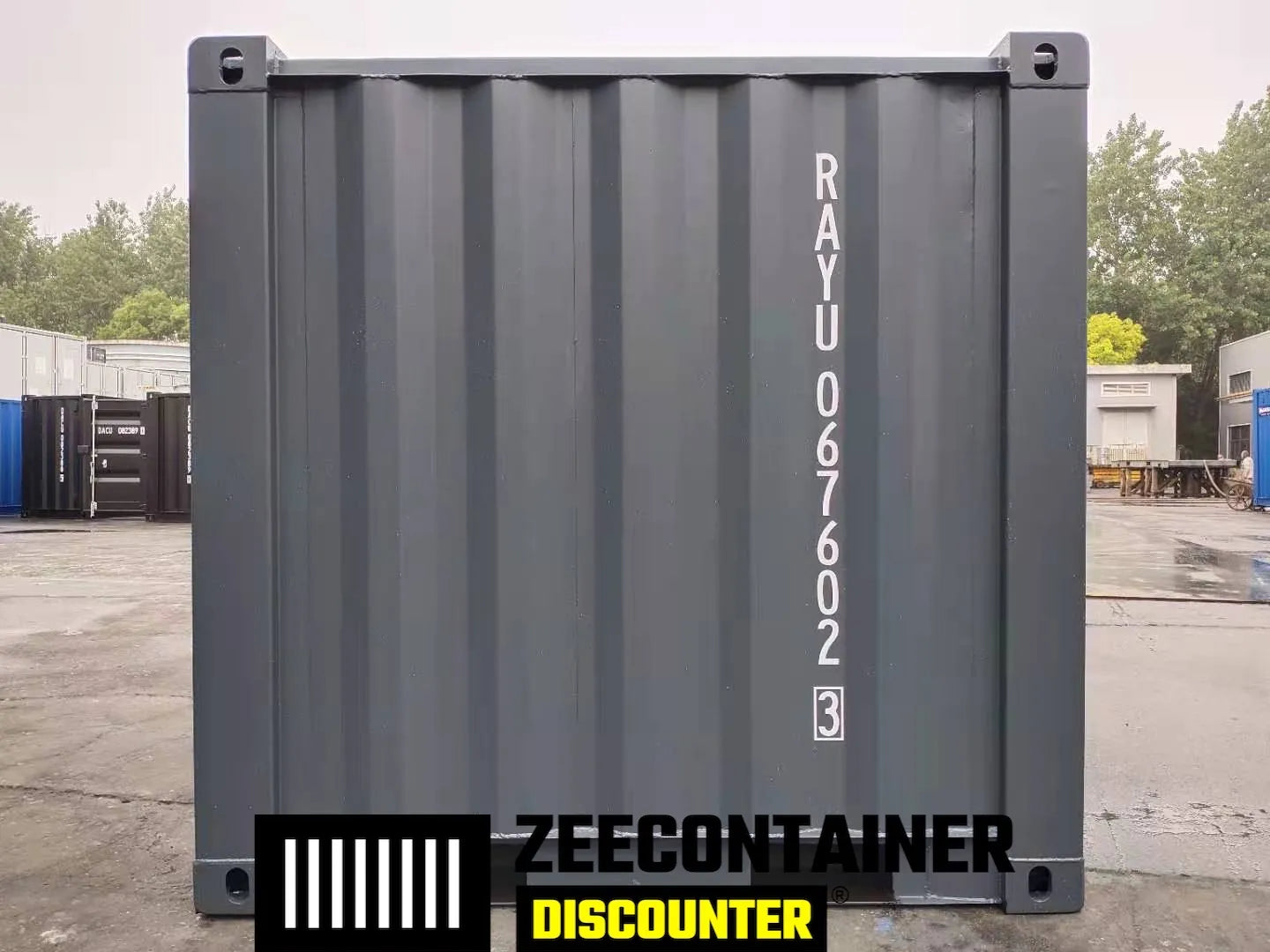 6ft Opslagcontainer in Cortenstaal – RAL 6007 Groen – Nieuw - Zeecontainer Discounter