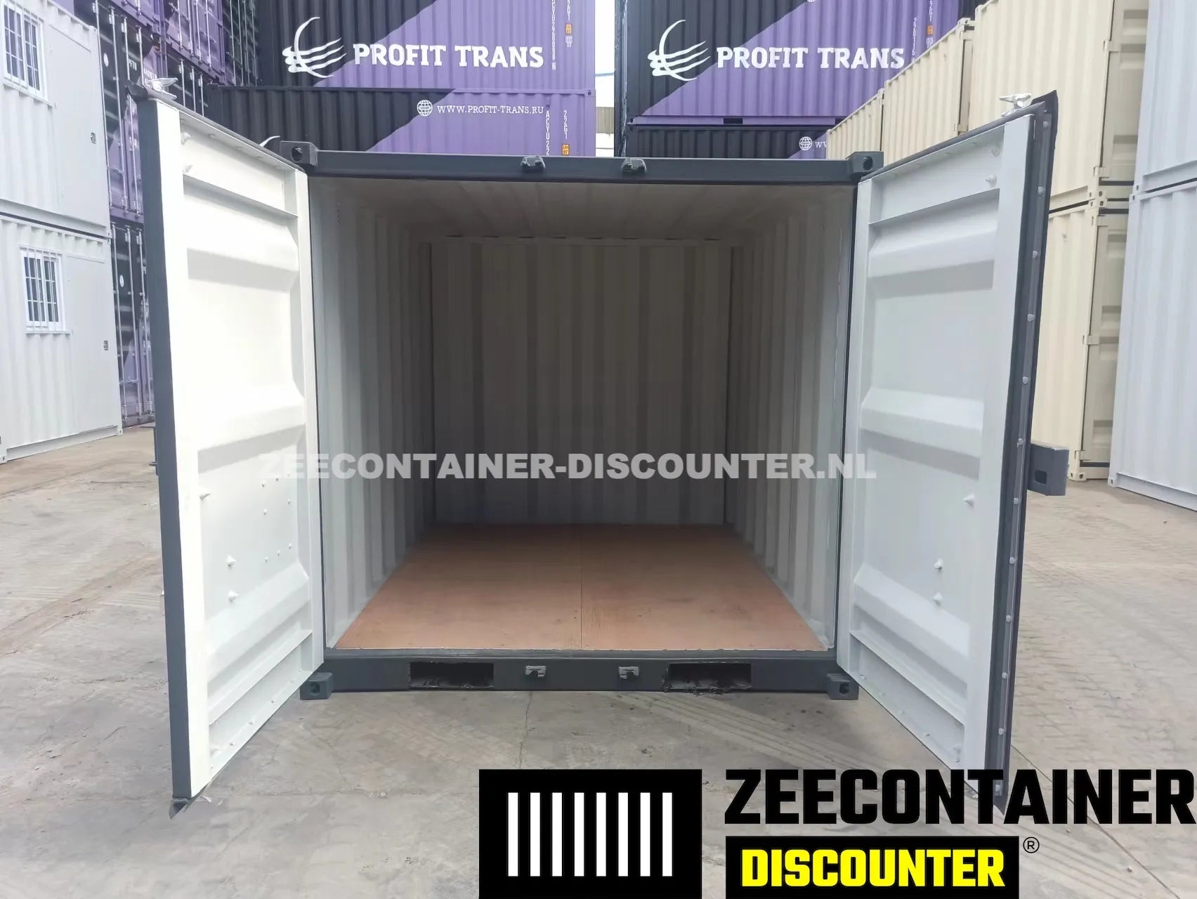 10ft Zeecontainer (Dry Van) – RAL 6007 Groen – Nieuw (CSC) Zeecontainer Discounter