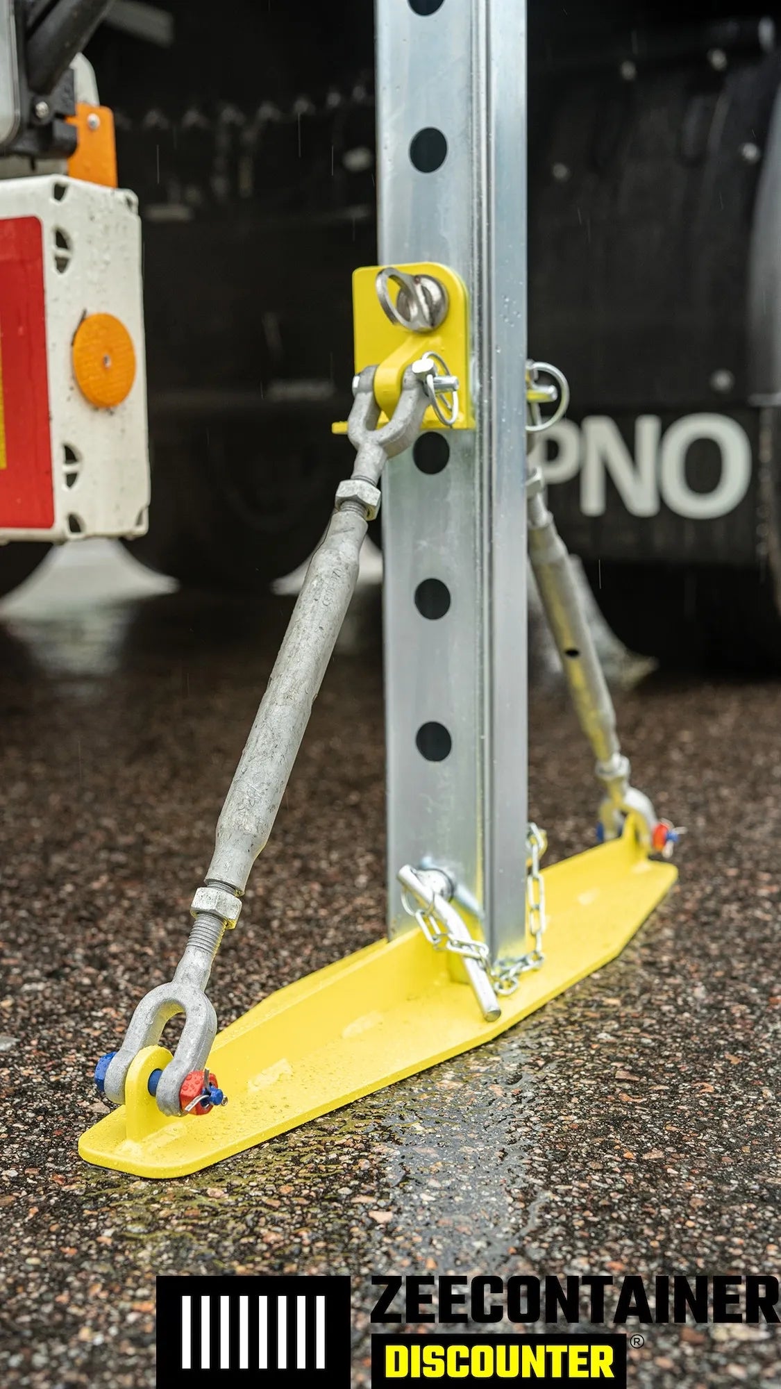 ConFoot CFU Afzetpoten – Actieve liftpoten voor container Confoot