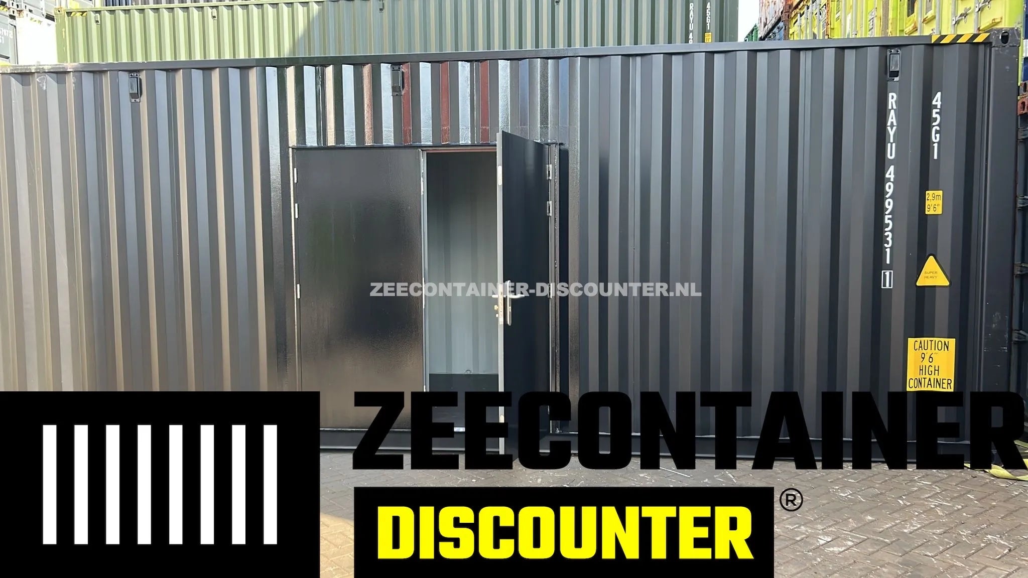 Modificatie: Dubbele Loopdeur in Zeecontainerwand Zeecontainer Discounter