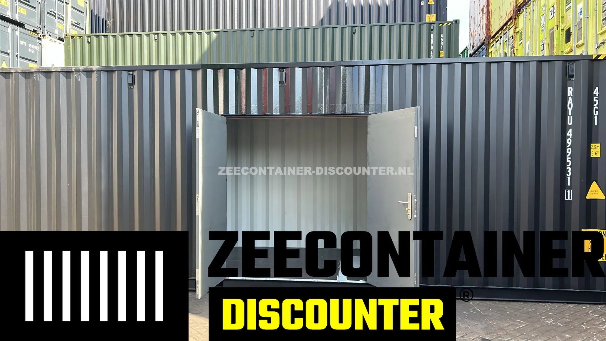 Modificatie: Dubbele Loopdeur in Zeecontainerwand Zeecontainer Discounter