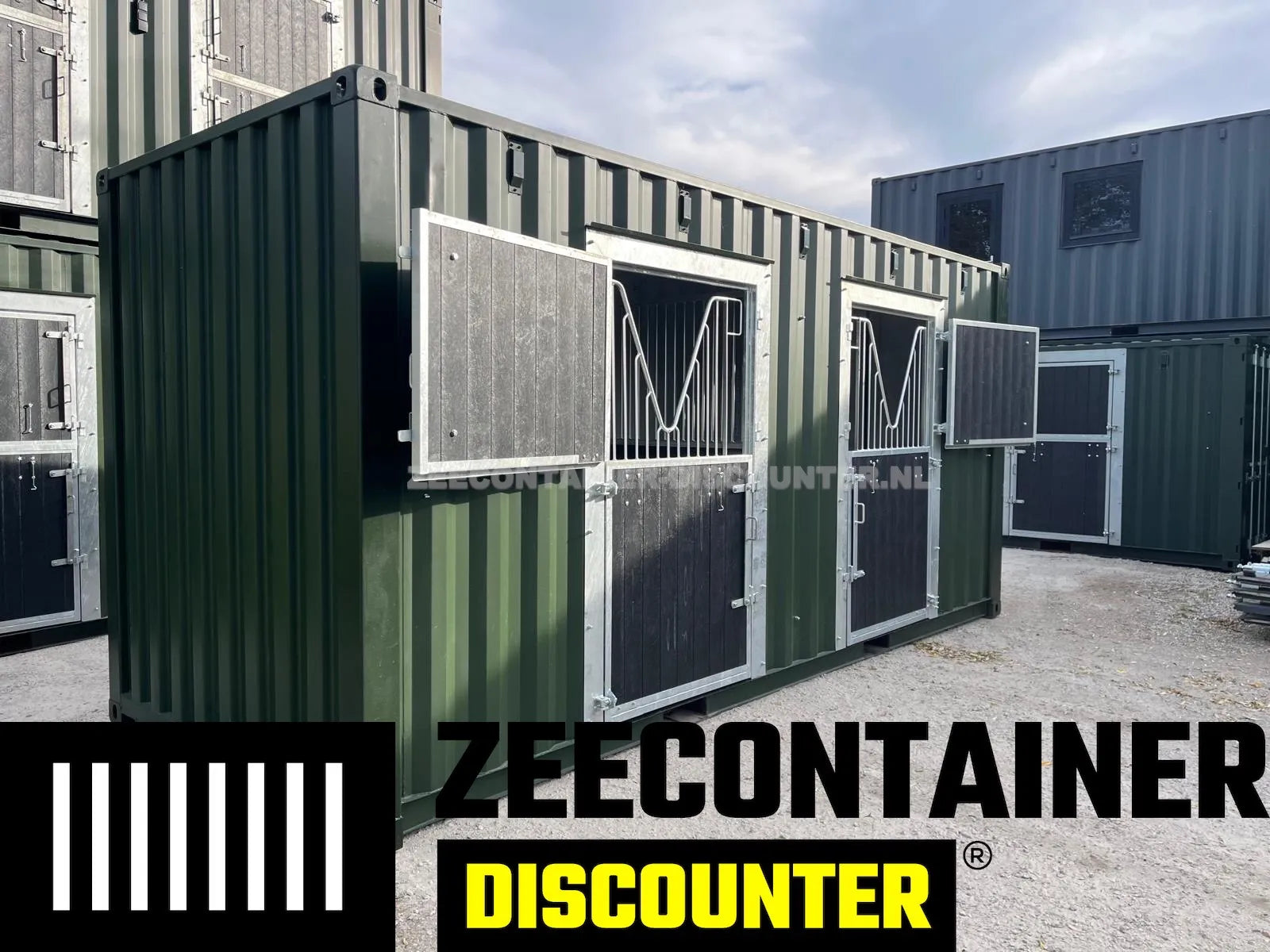 Modificatie: Weekrek voor Paardencontainer Zeecontainer Discounter