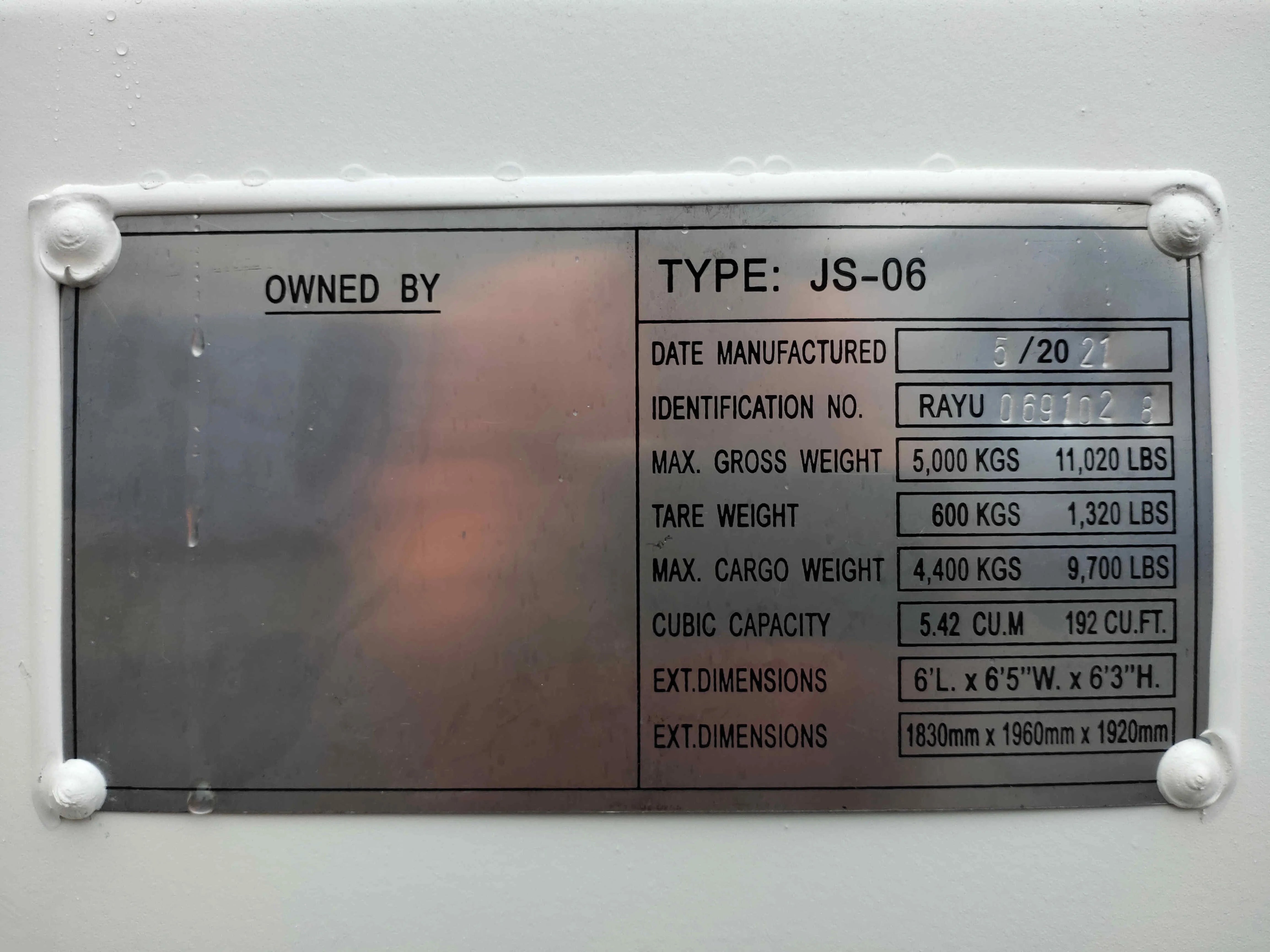 6ft Opslagcontainer in Cortenstaal – RAL 9010 Wit – Nieuw - Zeecontainer Discounter