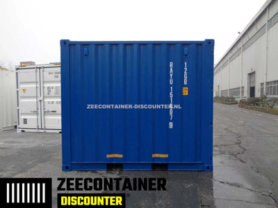 10ft Zeecontainer (Dry Van) – RAL 5010 Blauw – Nieuw (CSC) Zeecontainer Discounter