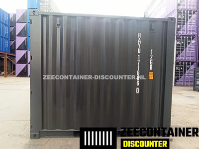 10ft Zeecontainer (Dry Van) – RAL 7016 Antracietgrijs – Nieuw (CSC) Zeecontainer Discounter