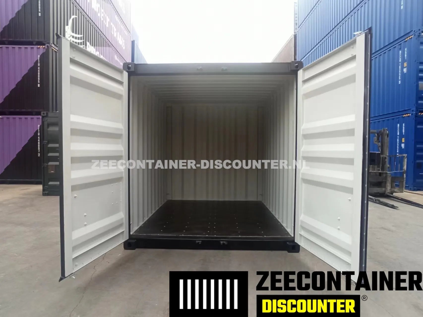 10ft Zeecontainer (Dry Van) – RAL 9005 Zwart – Nieuw (CSC) Zeecontainer Discounter