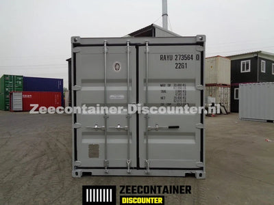 20ft Zeecontainer (Dry Van) – RAL 7035 Lichtgrijs – Nieuw Zeecontainer Discounter