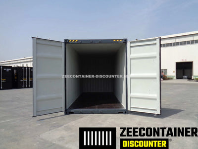 20ft High-Cube Zeecontainer – RAL 7016 Antracietgrijs – Nieuw (CSC) Zeecontainer Discounter