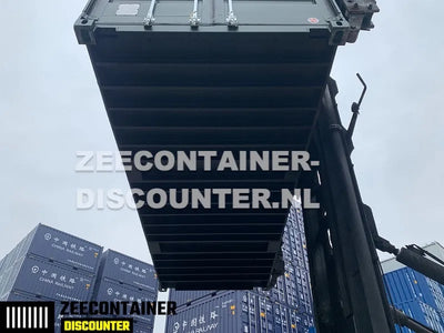 20ft High-Cube Zeecontainer – RAL 6007 Groen – Nieuw (CSC) - Zeecontainer Discounter