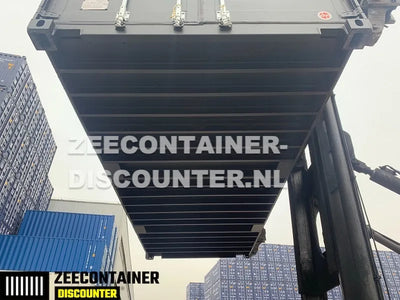 20ft High-Cube Zeecontainer – RAL 9005 Zwart – Nieuw (CSC) - Zeecontainer Discounter